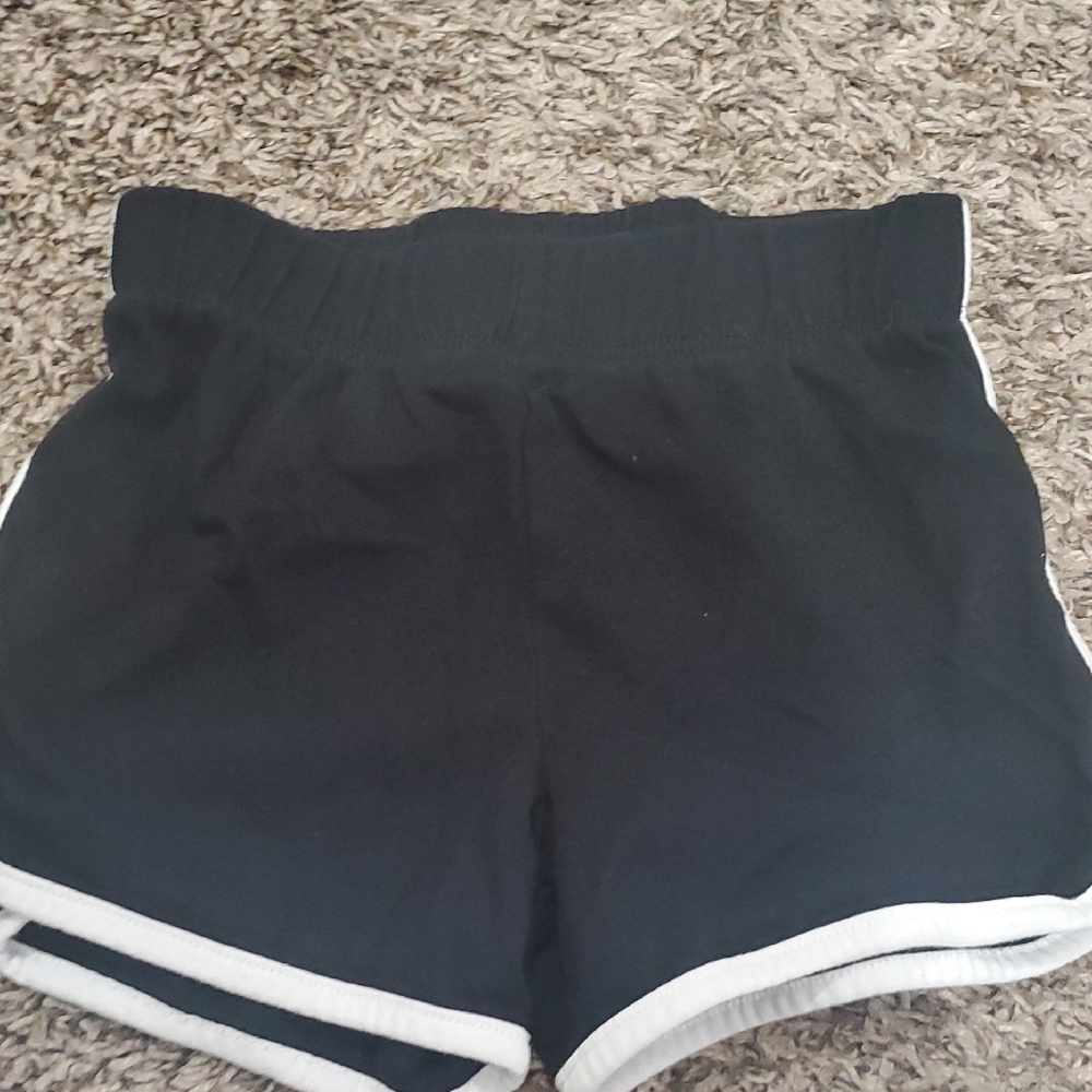 Kids  Black Shorts with White Trim